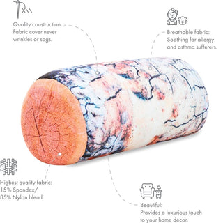 Microbead Bolster Neck Roll Pillow - Silky Feel