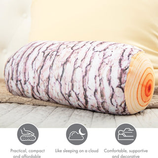 Microbead Bolster Neck Roll Pillow - Silky Feel