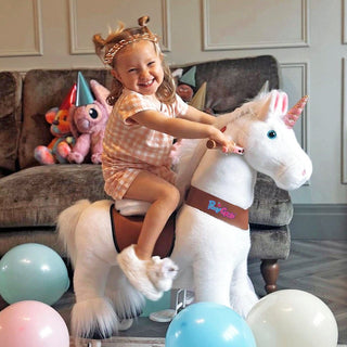 Model U® Unicorn Ride-On Toy Age 4–7 – White