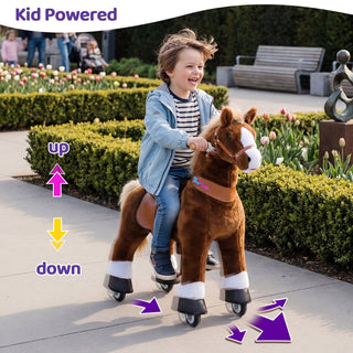 Model U® Horse Ride-On Toy Age 4–7 – Brown
