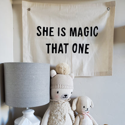 she is magic banner Wall Hanging - Plushie Depot