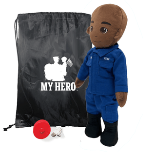My Hero™ Coast Guard Daddy Doll | Recordable Male Dark Bald
