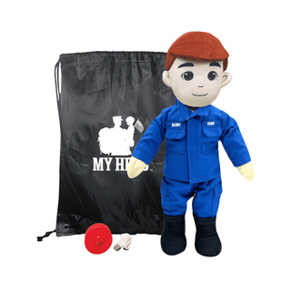 My Hero™ Coast Guard Daddy Doll | Recordable Male Fair Red