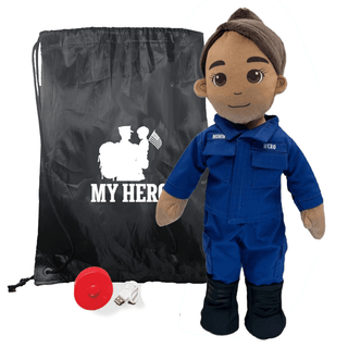 My Hero™ Coast Guard Daddy Doll | Recordable Female Tan Brown