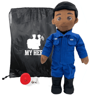 My Hero™ Coast Guard Daddy Doll | Recordable Male Dark Black