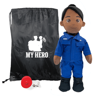 My Hero™ Coast Guard Daddy Doll | Recordable Female Dark Black