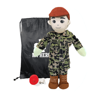 My Hero™ Daddy Doll Navy Sailor | Custom Recordable Plush