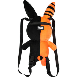 Rabbit Plush Backpack (20" Orange/Black) Plushie Depot
