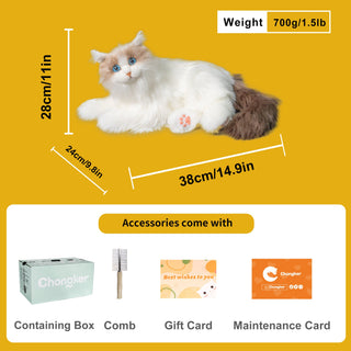 Percy Robot Cat – Voice,Purring & Heartbeat for Comfort