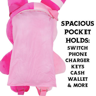 Rabbit Plush Backpack 20" (Pink) - Plushie Depot