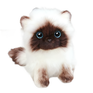 Realistic Siamese Cat Plush toy - Plushie Depot