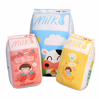 Kawaii Milk Plush Toys