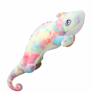 Giant Colored Chameleon Plush Pillow