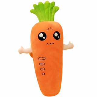 17.5" Funny Stuffed Carrot Plush Toy