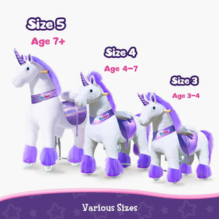 Model U® Ride-On Unicorn Age 3-4 Purple