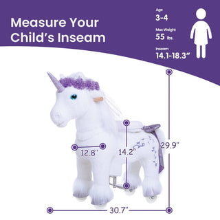 Model X® Ride on Unicorn for Age 3-4 Purple