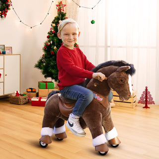 Model Y® Chocolate Brown Horse Rideable Toy for Age 3-4
