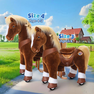Model Y® Brown Horse Rideable Toy for Age 3-4