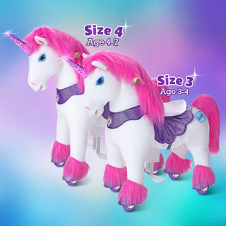 Model Y® Pink/Purple Unicorn Rideable Toy for Age 3-4