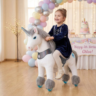 Model Y® Unicorn Ride-On Toy Age 3–4 – Grey