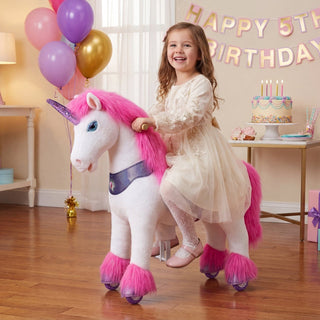 Model Y® Unicorn Ride-On Toy Age 3–4 – Pink/Purple