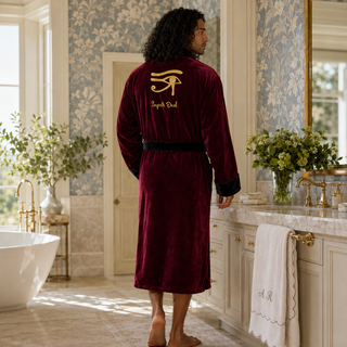 Peignoir polaire à col châle pour homme