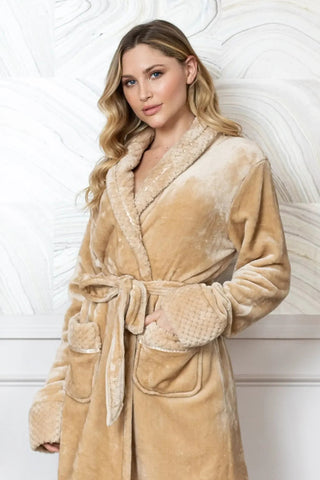 Peignoir en polaire ultra doux pour femme