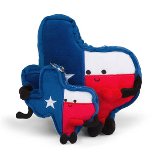 Texas State Flag Stuffed State Keychain – Plush Bag Charm