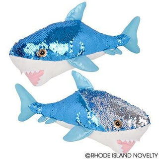 18" Great White Sequin Shark | Plushie Depot