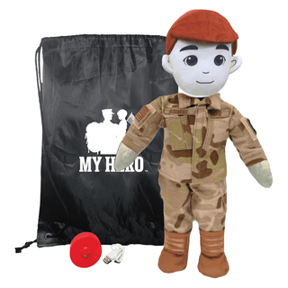 My Hero™ Daddy Doll Air Force | Custom Recordable Plush Male Fair Red