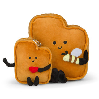 Utah Stuffed State Keychain – Plush Beehive State Bag Charm with Bee