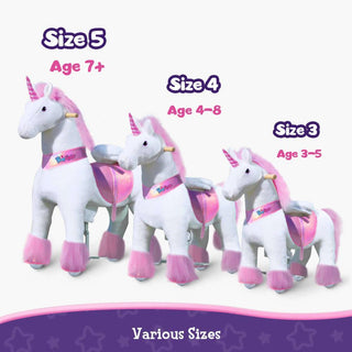 Model U Ride-On Unicorn Age 3-5 Pink | Plushie Depot