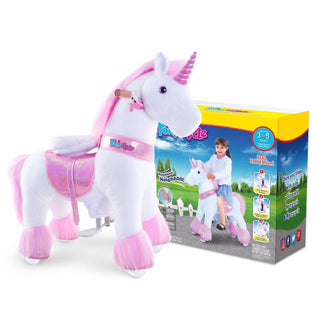 Model U Ride-On Unicorn Age 3-5 Pink | Plushie Depot