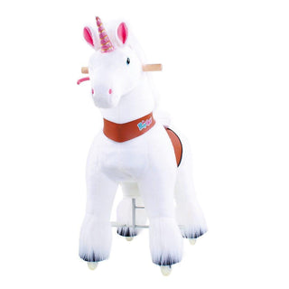 Model U Unicorn Ride-On Toy Age 3-5 White | Plushie Depot