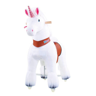 Model U Unicorn Ride-On Toy Age 3-5 White | Plushie Depot