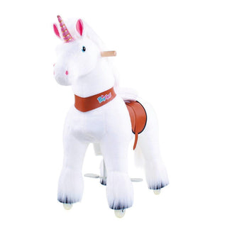 Model U Unicorn Ride-On Toy Age 3-5 White | Plushie Depot