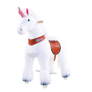 Model U Unicorn Ride-On Toy Age 3-5 White | Plushie Depot