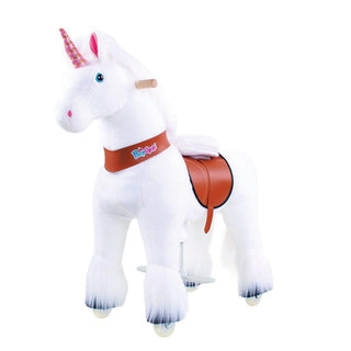 Model U Unicorn Ride-On Toy Age 3-5 White | Plushie Depot