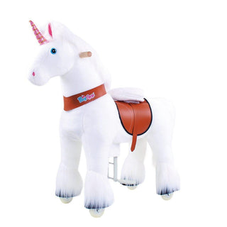 Model U Unicorn Ride-On Toy Age 3-5 White | Plushie Depot