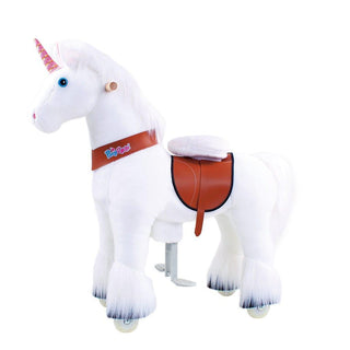 Model U Unicorn Ride-On Toy Age 3-5 White | Plushie Depot