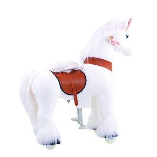 Model U Unicorn Ride-On Toy Age 3-5 White | Plushie Depot