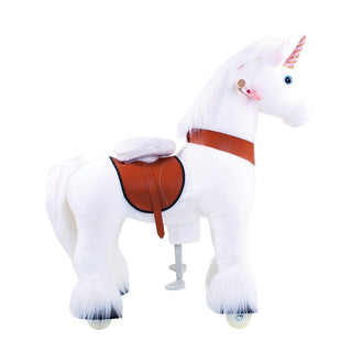 Model U Unicorn Ride-On Toy Age 3-5 White | Plushie Depot