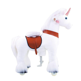 Model U Unicorn Ride-On Toy Age 3-5 White | Plushie Depot