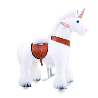 Model U Unicorn Ride-On Toy Age 3-5 White | Plushie Depot