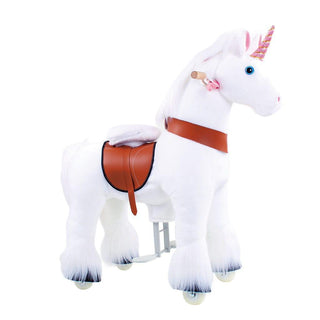 Model U Unicorn Ride-On Toy Age 3-5 White | Plushie Depot