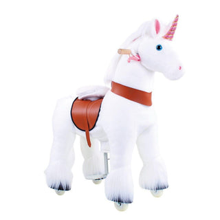 Model U Unicorn Ride-On Toy Age 3-5 White | Plushie Depot