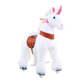 Model U Unicorn Ride-On Toy Age 3-5 White | Plushie Depot