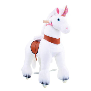 Model U Unicorn Ride-On Toy Age 3-5 White | Plushie Depot