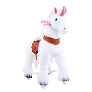 Model U Unicorn Ride-On Toy Age 3-5 White | Plushie Depot