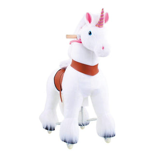 Model U Unicorn Ride-On Toy Age 3-5 White | Plushie Depot